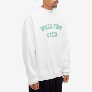 Sporty & Rich Wellness Club Flocked Sweatshirt