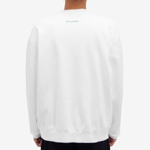 Sporty & Rich Wellness Club Flocked Sweatshirt