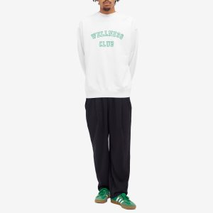 Sporty & Rich Wellness Club Flocked Sweatshirt