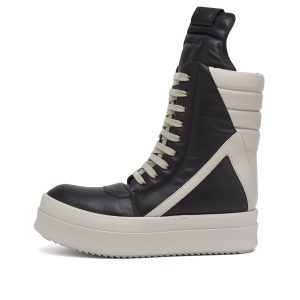 Rick Owens Leather Geobasket Sneakers