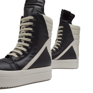 Rick Owens Leather Geobasket Sneakers