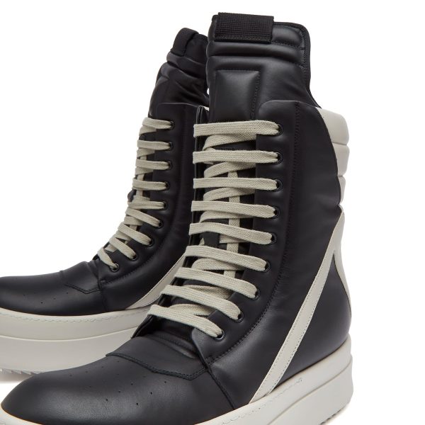 Rick Owens Leather Geobasket Sneakers