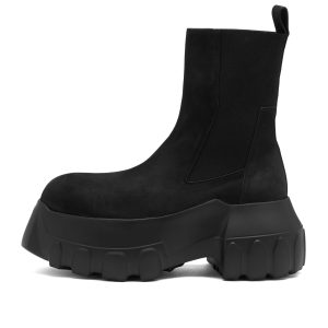 Rick Owens Leather Mega Tractor Boots