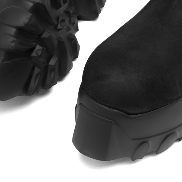 Rick Owens Leather Mega Tractor Boots