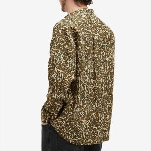 Isabel Marant Cybilio Leopard Print Long Sleeve Shirt