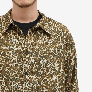 Isabel Marant Cybilio Leopard Print Long Sleeve Shirt