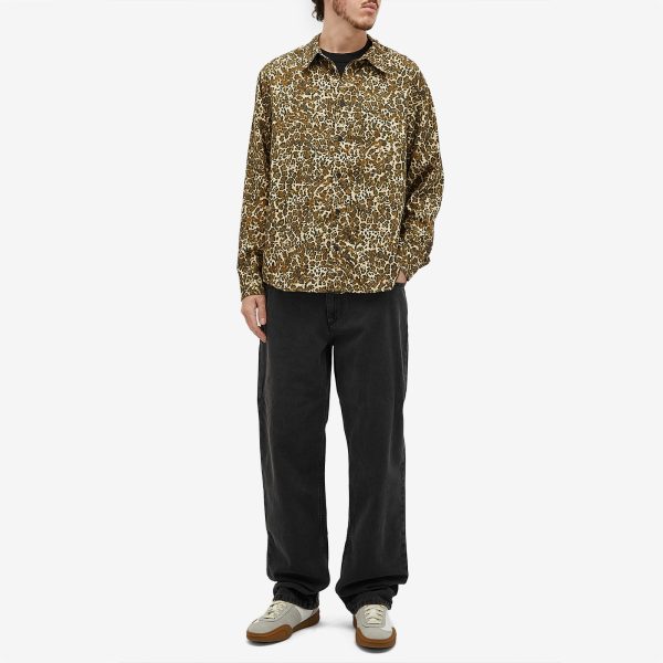 Isabel Marant Cybilio Leopard Print Long Sleeve Shirt