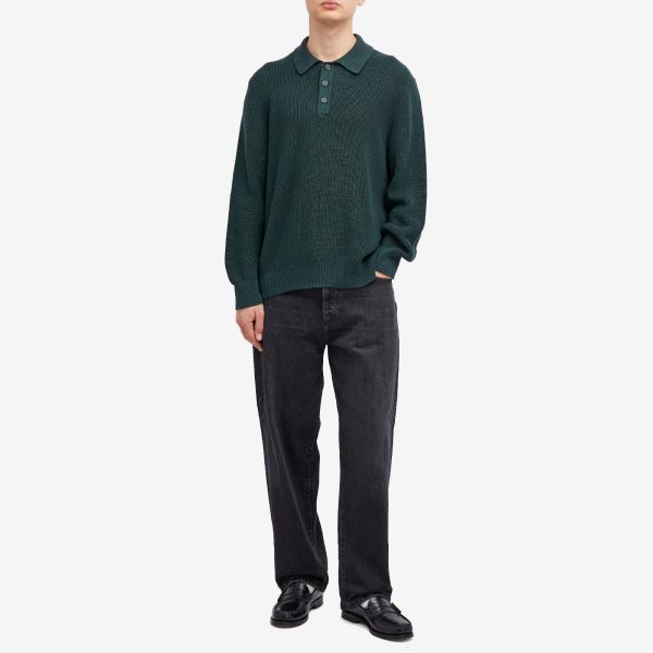 Corridor Long Sleeve Slouchy Polo Shirt