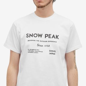 Snow Peak Typography Logo T-Shirt