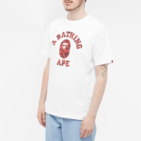 A Bathing Ape Colour Camo College T-Shirt