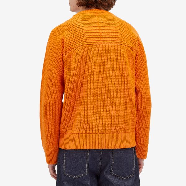 Valentino Fisherman Rib Crew Knit