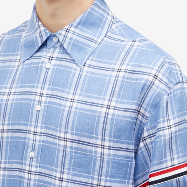 Thom Browne Arm Band Plaid Shirt