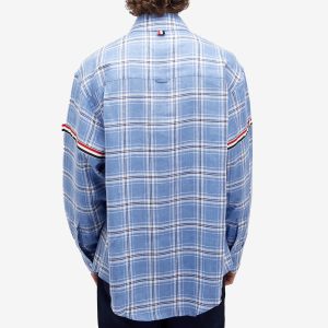 Thom Browne Arm Band Plaid Shirt