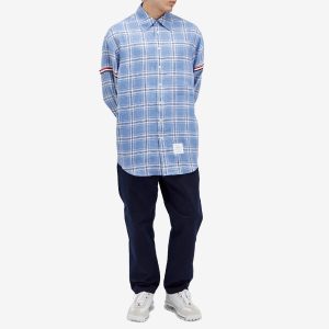 Thom Browne Arm Band Plaid Shirt