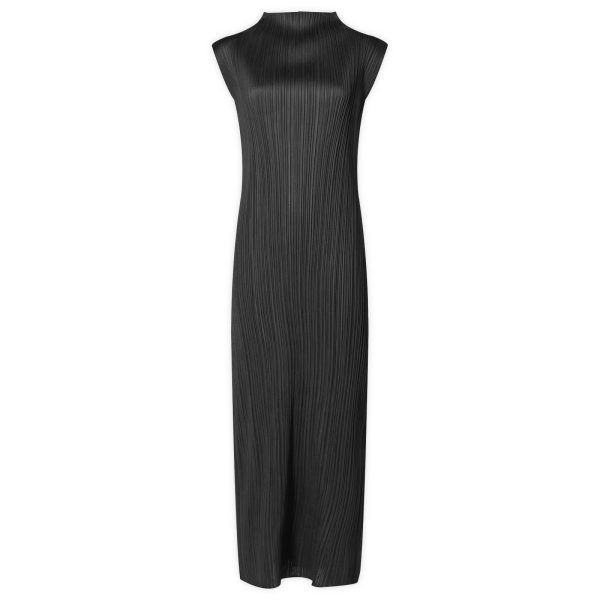 Pleats Please Issey Miyake Pleats Roll Neck Midaxi Dress