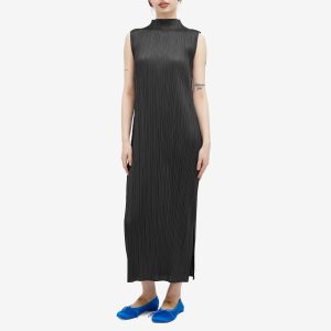 Pleats Please Issey Miyake Pleats Roll Neck Midaxi Dress