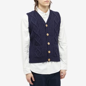 Inverallan 9H Aran Knitted Waistcoat