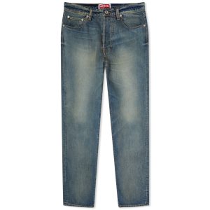 Kenzo Stone Bleach Asagao Straight Jeans