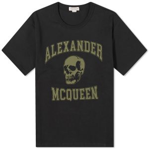 Alexander McQueen Varsity Skull Logo T-Shirt