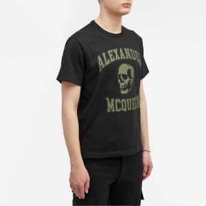 Alexander McQueen Varsity Skull Logo T-Shirt