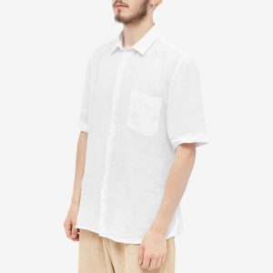 Sunspel Linen Short Sleeve Shirt