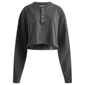 Joah Brown Vintage Henley Long Sleeve Top