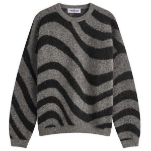 Fiorucci Black Candy Stripe Mohair Sweater