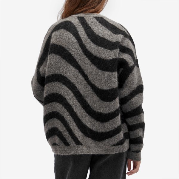 Fiorucci Black Candy Stripe Mohair Sweater