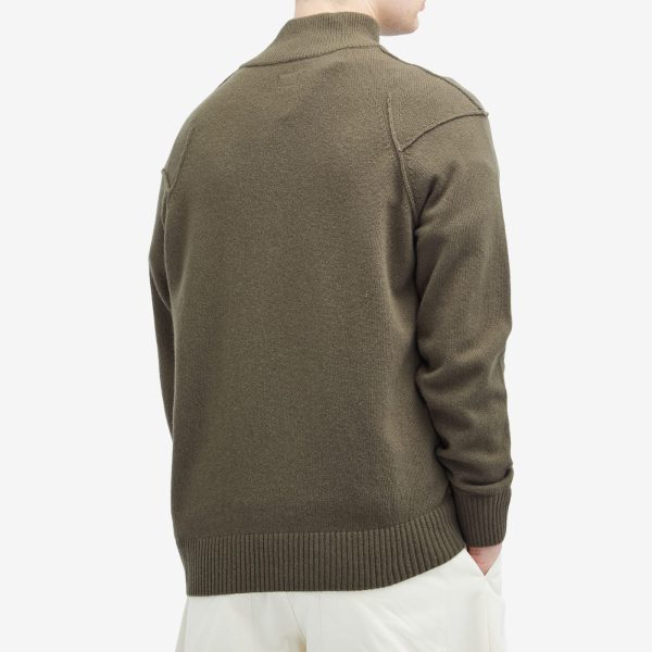 C.P. Company Lambswool Grs Half Zip Knit