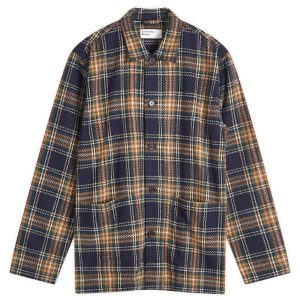 Universal Works Lake Cotton Check Easy Jacket