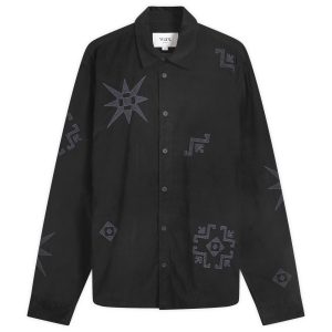 Wax London Trin Cord Embroidered Shirt