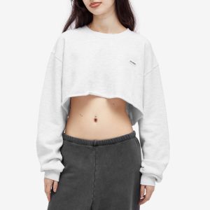 Joah Brown Cut Off Logo Sweatshirt