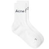 Acne Studios Short Rib Logo Sock