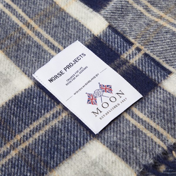 Norse Projects Moon Checked Lambswool Scarf