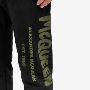 Alexander McQueen Graffiti Logo Sweat Pants