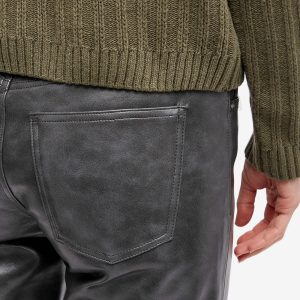 Agolde Sloane Leather Look Jeans