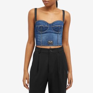 Dolce & Gabbana Denim Bustier Top