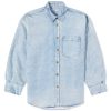 Alexander Wang Printed Denim Button Down Shirt