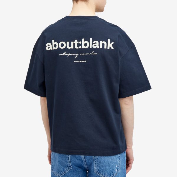 about:blank Box Logo T-Shirt - END. Exclusive