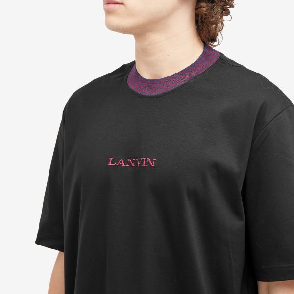 Lanvin Curb Mohair Logo T-Shirt