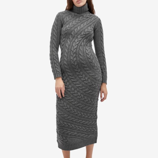 Max Mara Knitted Turtle Neck Maxi Dress