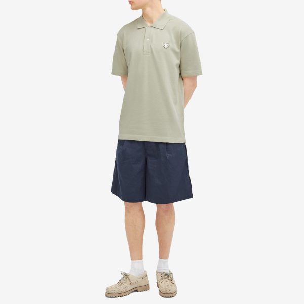 Maison Kitsune Bold Fox Head Patch Comfort Polo Shirt