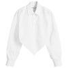 Alexander Wang Cropped Shirt Diamond Hem