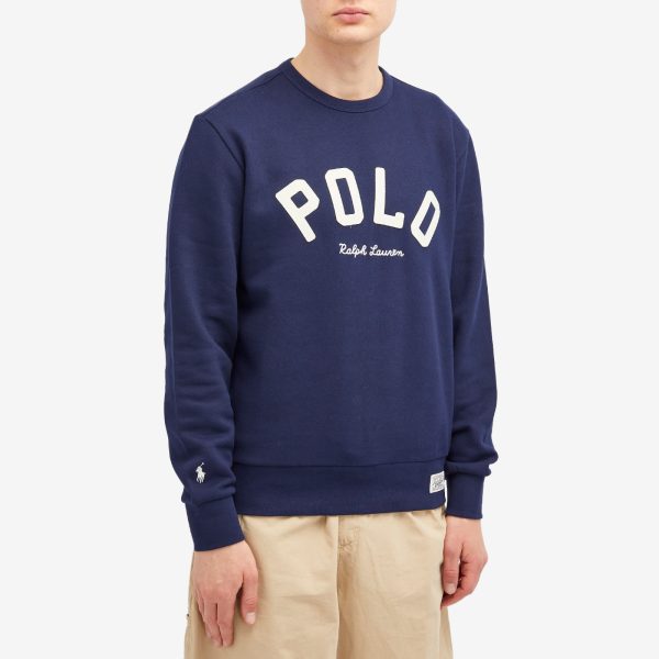 Polo Ralph Lauren College Logo Crew Sweatshirt