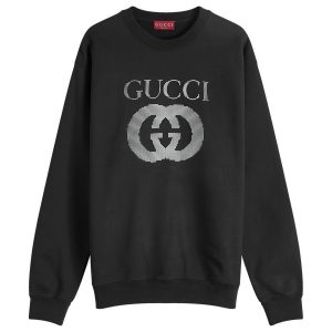 Gucci Interlocking Logo Crew Neck Sweatshirt