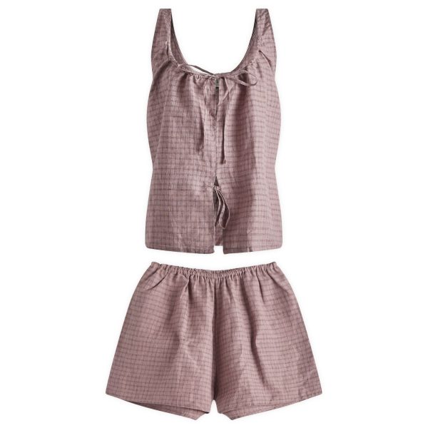 Deiji Studios Open Linen Short Set