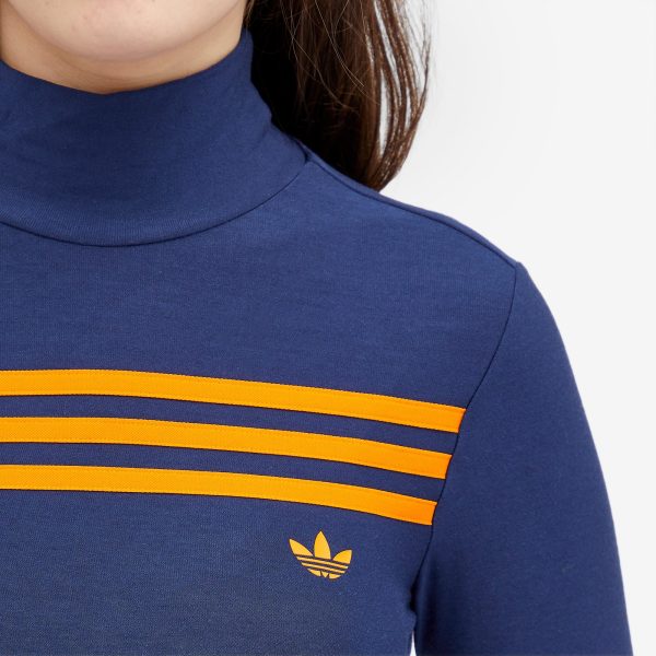 Adidas Long Sleeve 3 Striped T-Shirt