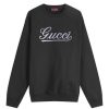 Gucci Script Logo Crew Neck Sweatshirt