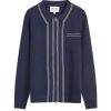 Wax London Amble Milano Stripe Long Sleeve Polo