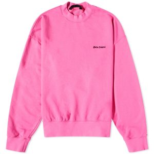 Palm Angels Embroidered Small Logo Crew Sweat